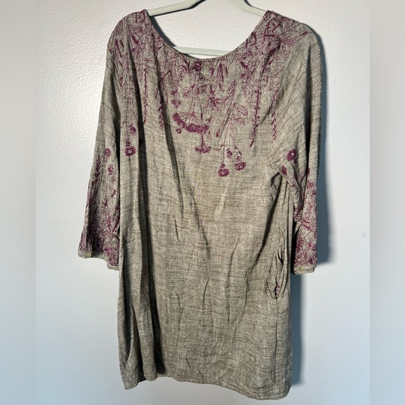 Uncle Frank Linen Blend Beautiful Dress- XL - Picture 4 of 9